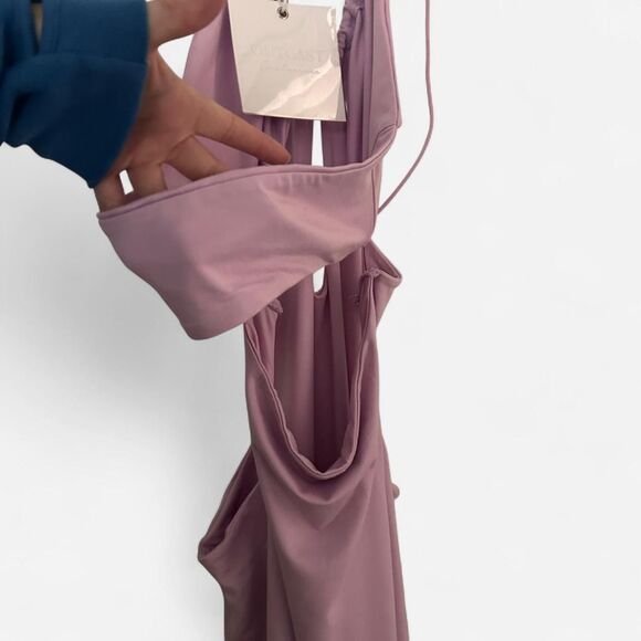 Outcast FIRE BALL Lilac Cut-Out Strappy Maxi Dress Y2K Fairycore Size Medium NWT - Picture 7 of 7